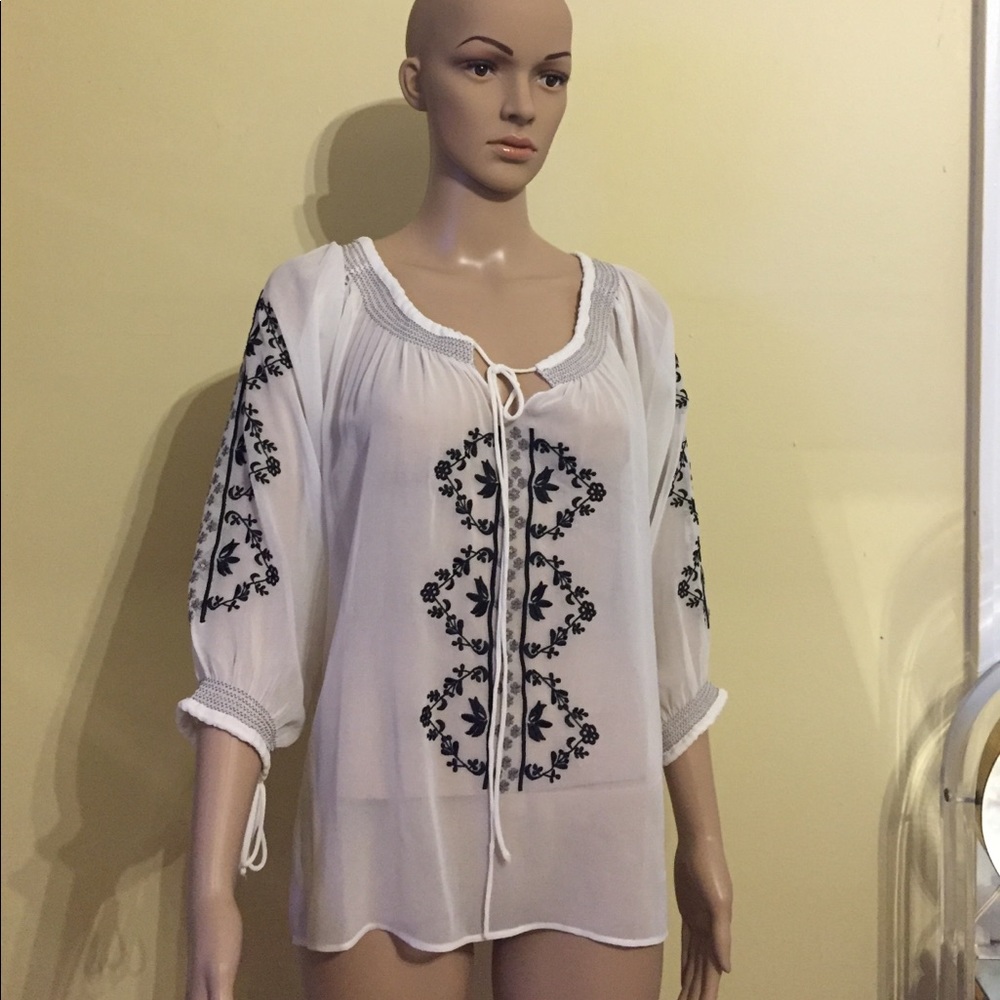 Willow and clay blouse